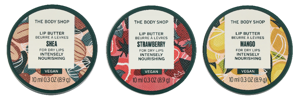 The Body Shop Lipverzorging Trio Set - Shea, Amandelmelk & Vitamine E - 3 Stuks - 18,4 g
