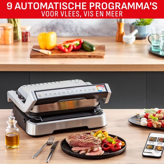 Tefal OptiGrill 2in1 GC772D - Contactgrill - Intelligent Grill en BBQ