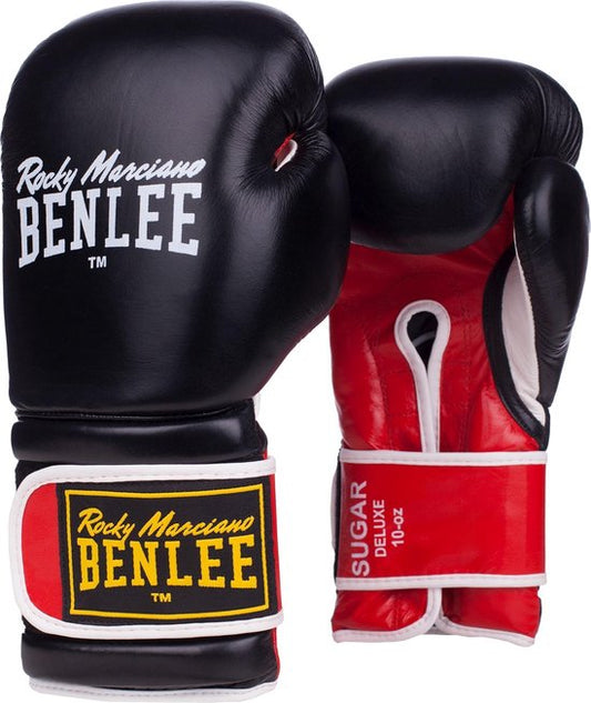 Benlee Sugar Deluxe Vechtsporthandschoenen Volwassenen - zwart/wit/geel/rood