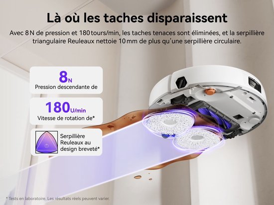 NARWAL – Freo X10 Pro – Robotstofzuiger en dweil – 11.000 Pa – Auto-reiniging