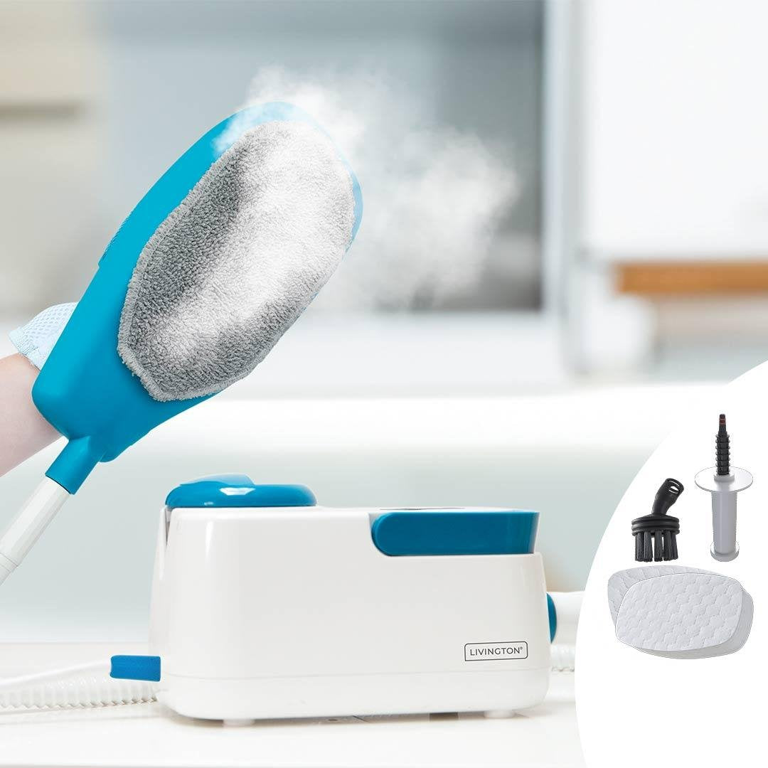 Livington Handdampreiniger - Ergonomisch Ontwerp - Krachtige Stoomreiniging - Compact en Chemievrij