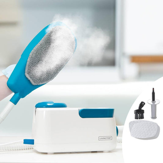Livington Handdampreiniger - Ergonomisch Ontwerp - Krachtige Stoomreiniging - Compact en Chemievrij