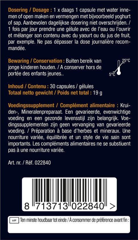 Lucovitaal Bloedsuikerspiegel Voedingssupplement - 30 capsules