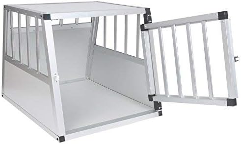 EUGAD Hondenbench Aluminium - 69 x 54 x 50 cm - Trapeziumvorm - Voor Auto en Thui