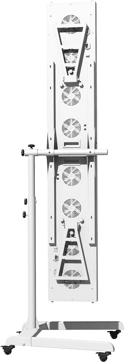 Panacea - ATP Pro 1500 Roodlichttherapie Paneel - 92 x 30 x 7 cm - Metaal & Aluminium - 8 Golflengtes & Touchscreen - 1500 Watt Professioneel Vermogen - Full-Body Herstel
