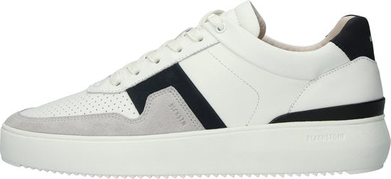 Blackstone MARBLE COLTON - DG513 Wit Donkerblauw - Sneaker (laag) - Heren - Wit - Maat: 43