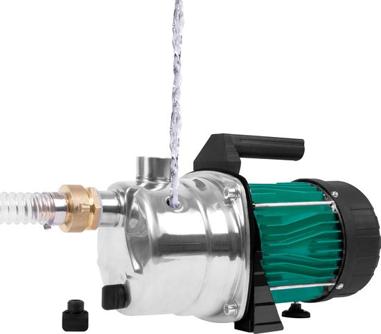 VONROC Beregeningspomp / Waterpomp 1000W - 3500l/u - RVS pomphuis - Voor besproeien van tuin/gazon