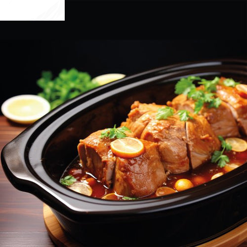 DistinQ Digitale Slowcooker 6 liter met Timer – Keramische binnenpan - Timerfunctie - Warmhoudfunctie