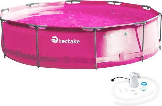 tectake® – Zwembad - Swimming pool rond met filterpomp Ø 360 x 76 cm - 403824