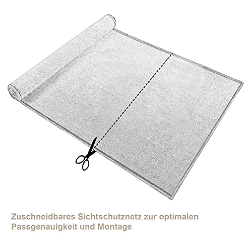 Woltu Privacy Scherm - HDPE 180 g/m² - Antraciet - 1,2 x 20 m