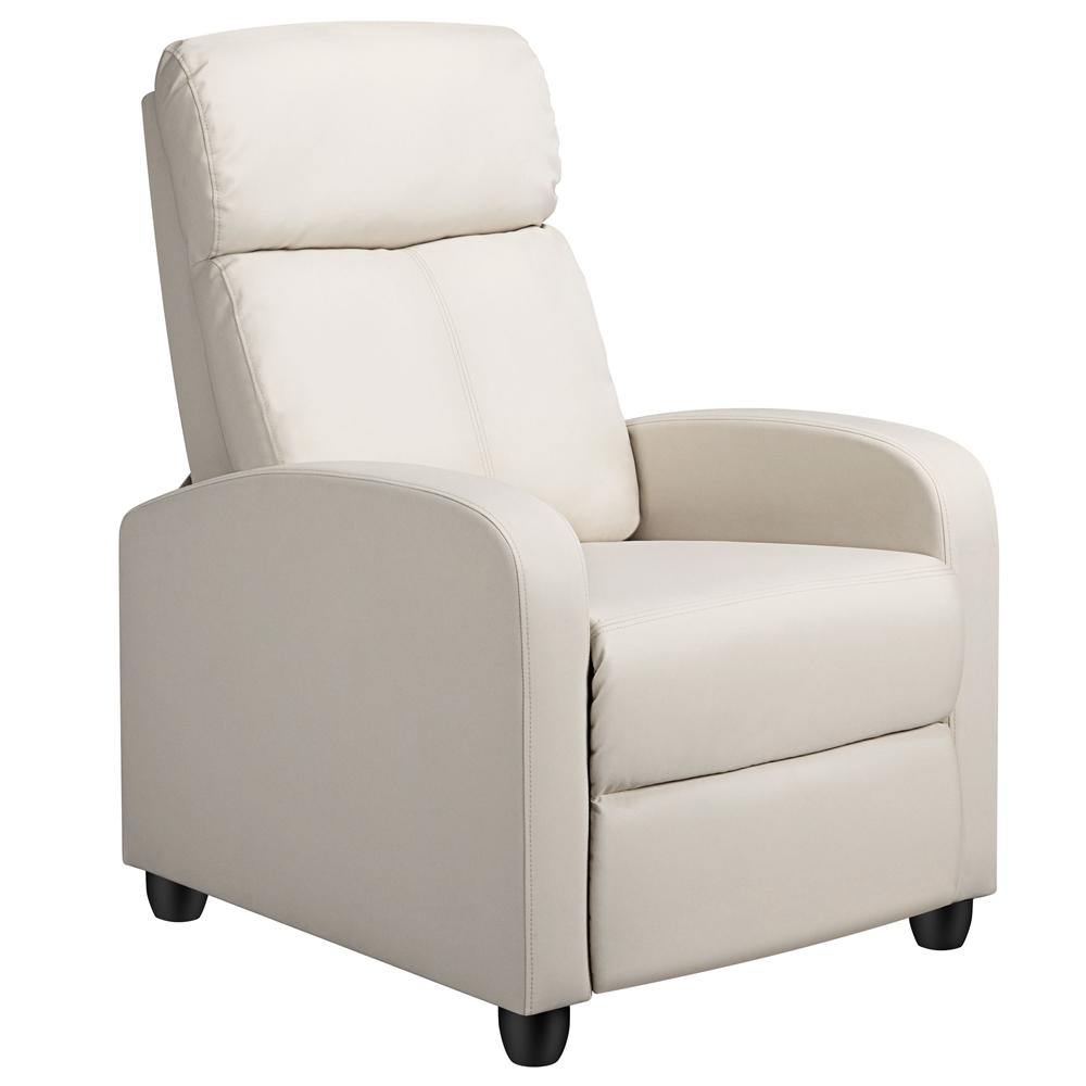 Yaheetech Relaxfauteuil - Zwart - PU Leer - Verstelbaar - 120 kg - Met Voetsteun