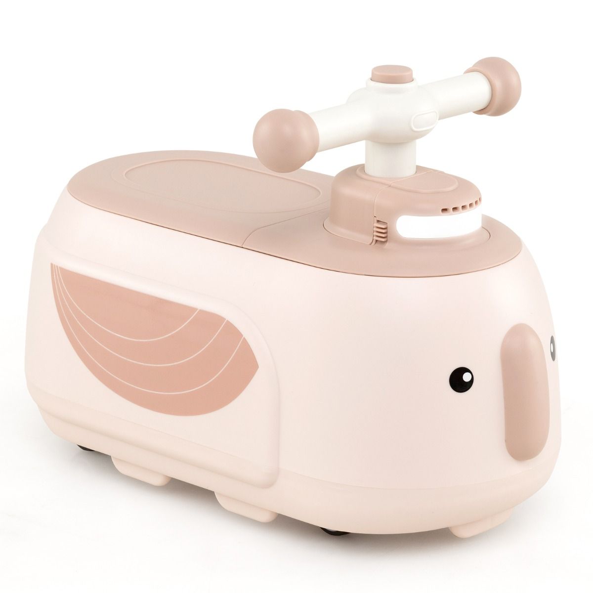Coast Loopauto met Aanhanger - Liedjes en Licht - Opbergruimte - Beige en Roze