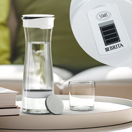 BRITA fill&serve Mind Waterfilterkaraf White/Graphite - 1,3L - Grijs