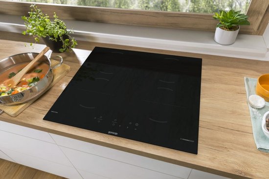 Gorenje Inductiekookplaat GI6401BSCE - 4 Kookzones - Touchbediening - 59 x 52 cm - Zwart