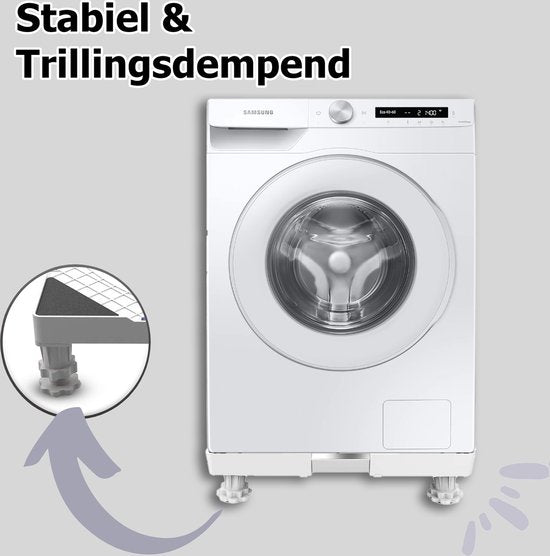Vonia Wasmachine Verhoger - Universele verhoging voor Witgoed - Verstelbaar - 300 KG