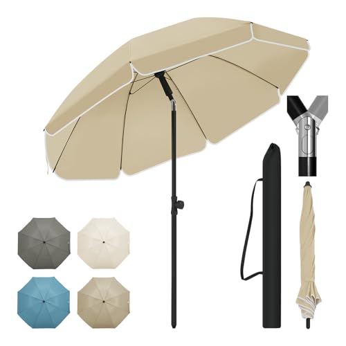 Woltu Parasol - UV-bestendig en waterdicht - Verstelbaar in hoogte en hoek - Ideaal voor balkon, terras en strand