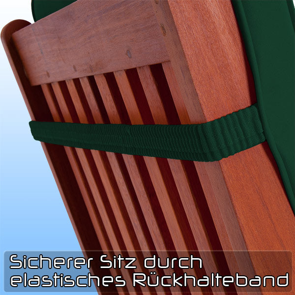 Detex 6x Stoelkussens voor Groen - 120 x 45 x 5cm