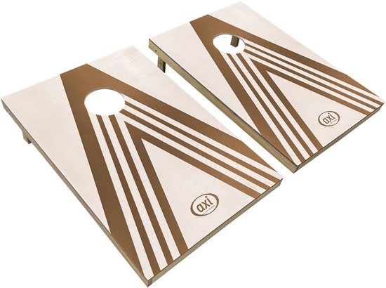 AXI Cornhole Set Plus 2 Borden 91 x 60 cm – Compact Bean Bag Werpspel voor Buiten en Binnen – Inclusief 8 Cornhole Zakjes en Draagtas – Houten Cornhole Bord met Opklapbare Poten – Tuinspel voor Kinderen en Volwassenen