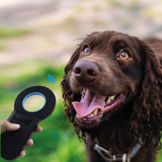 Dutchwide Chipreader Pro - Chiplezer Huisdier - Chip Reader Kat & Hond - Tot 128 tags - ISO11784/85 - EMID - FDXB