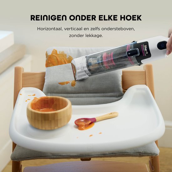 Shark StainForce Draadloze Handzame Vlekkenverwijderaar met draagcaddy, spleetopzetstuk en krachtige spray voor vloerbedekking, vloerkleden, bekleding van meubels en autobekleding - HX100EUT