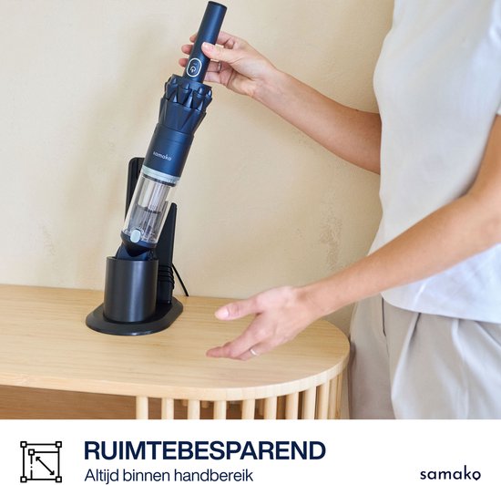Kruimeldief NanoDetect 120W - Kruimelzuiger Snoerloos - Krachtige Handstofzuiger - Draadloos - Autostofzuiger - Samako