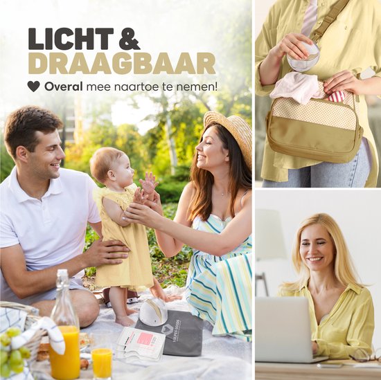 Vulpes Goods® BabyCare - Handsfree Borstkolf - Elektrische Draadloze Borstkolf – Draagbaar - Dubbele Elektrische handsfree Kolf - PRO versie