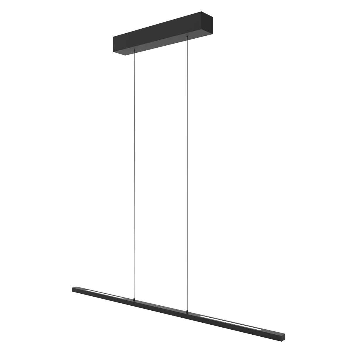 Steinhauer Bande LED Hanglamp – Zwart Metaal – Designlamp met Boven- en Onderlicht – Verstelbaar – Modern & Functioneel – 3-Lichts – 3800 Lumen