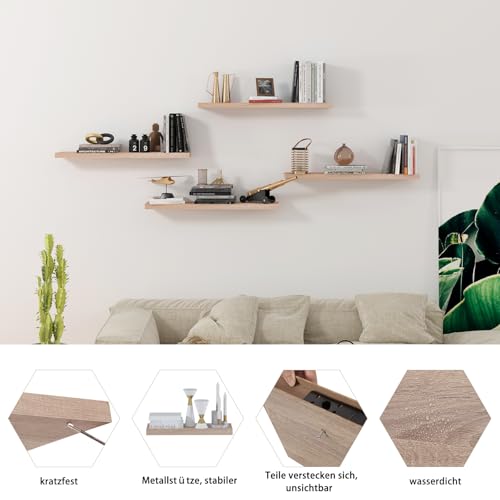 Eugad Wandplank MDF Eiken 100 cm