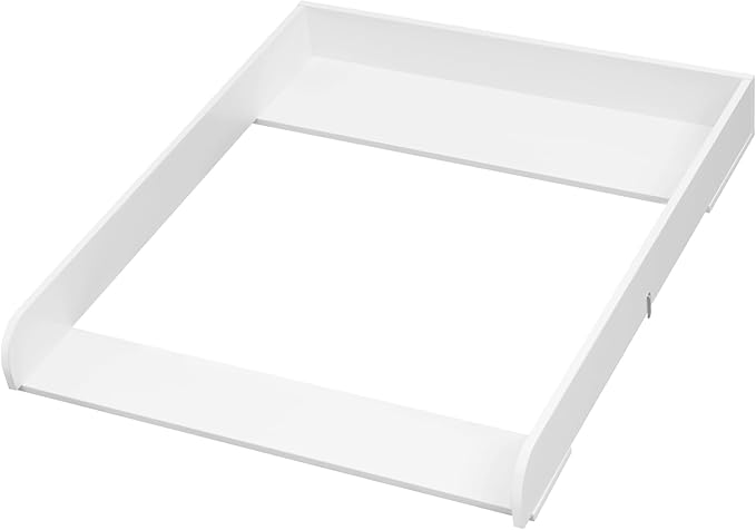 WOLTU WT007 aankleedblad voor commode - wit MDF - verstelbare diepte 46,5 tot 50 cm