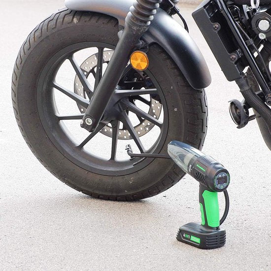 Hammersmith AirStorm - Snoerloze handstofzuiger & luchtcompressor met SOS-lampje & uitgebreide accessoireset - Autobanden oppompen - Bandenspanning controleren - Auto stofzuiger & pomp - Mail Order Edition