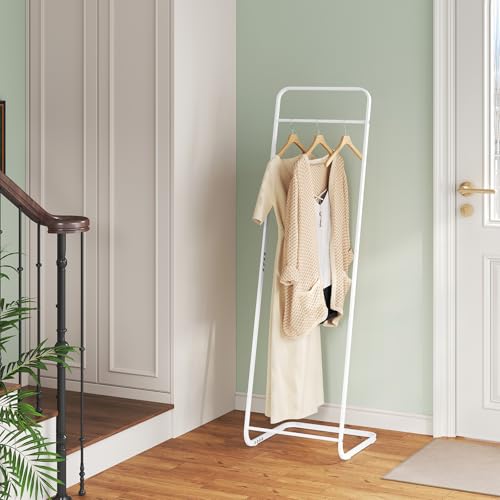 Woltu Kledingrek met Metalen Frame Wit 40 x 40 x 140 cm