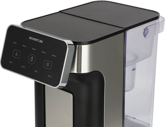 Inventum HWD725B Heetwaterdispenser - 2L - Kunststof - BVA vrij - 2600W - 29x17x30.80 cm - Zwart/RVS