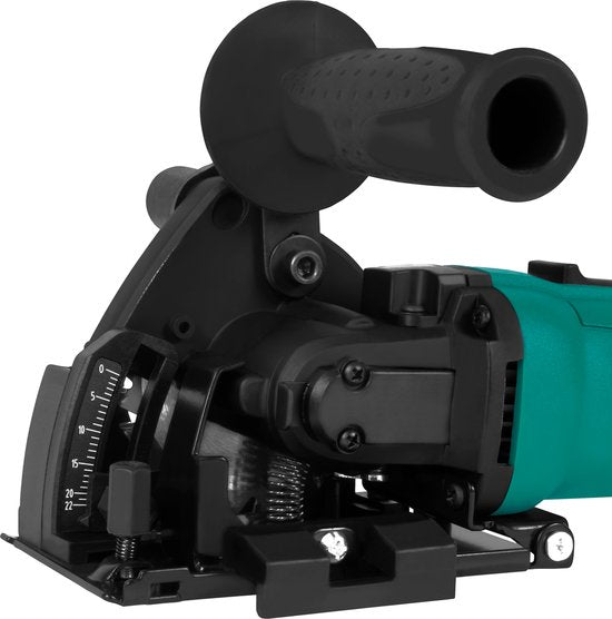 VONROC Mini cirkelzaag / invalzaag 500W - Ø85mm – Met geleiderail – Variabele snelheid - Incl. 3 zaagbladen