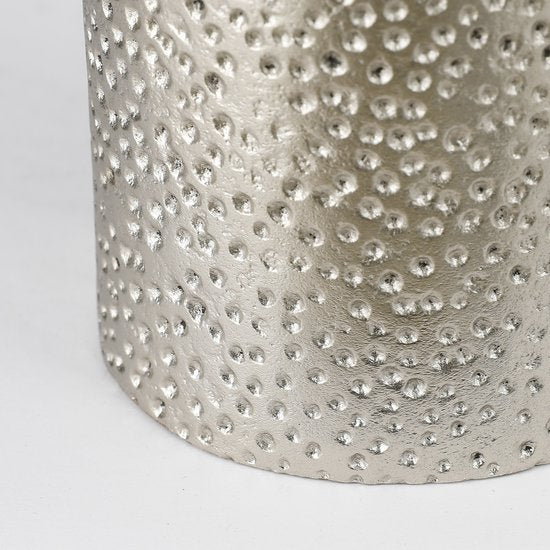 Casa Vivante - Dakar Kandelaar - Aluminium - 10.50 x 21.50 cm - Zilver