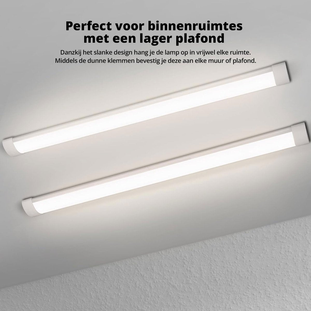 FlinQ LED Batten 6500K - TL-Balk - 120 cm - Duurzaam - 50000 branduren - 40W - Alternatieve TL-buis