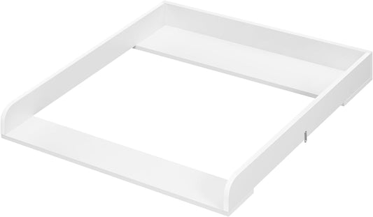 Woltu Aankleedplank Wit – 80 x 78,5 cm – Afneembaar Verschoonblad voor Commode (46,5–50 cm Diepte)
