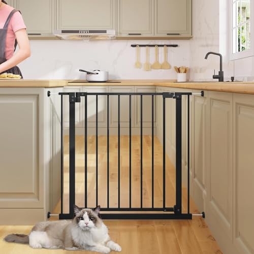 Woltu Veiligheidshekje voor Trappen en Deuren - Zwart - 75-97 cm