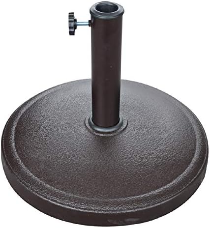 Angel Living Parasolvoet - Rond - 10kg - Ø44,5cm - Bruin - Resin/Staal