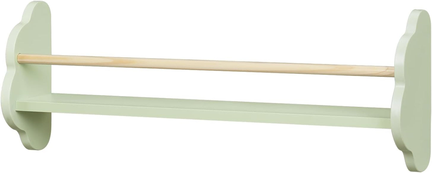 Woltu Wandplank Kinderen - 3 Stuks - 45 x 24 cm - Groen