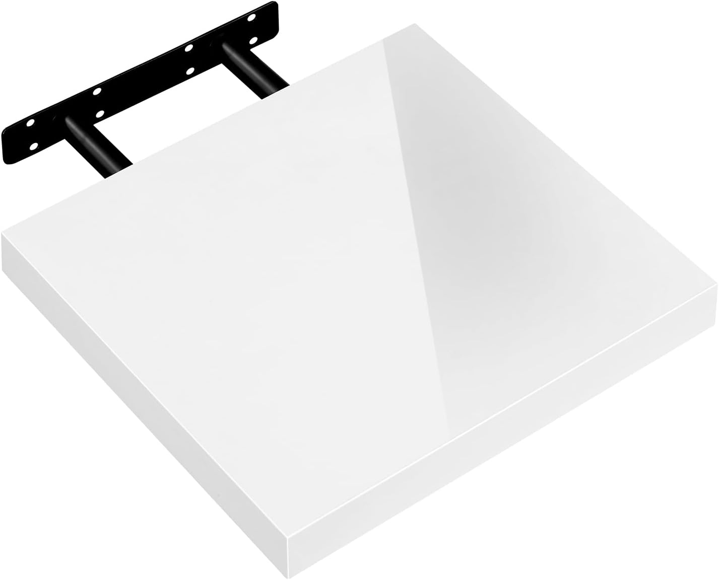 eSituro Wandplank Wit Hoogglans - Zwevend Wandrek - 3,8 cm Dik - Tot 15 kg