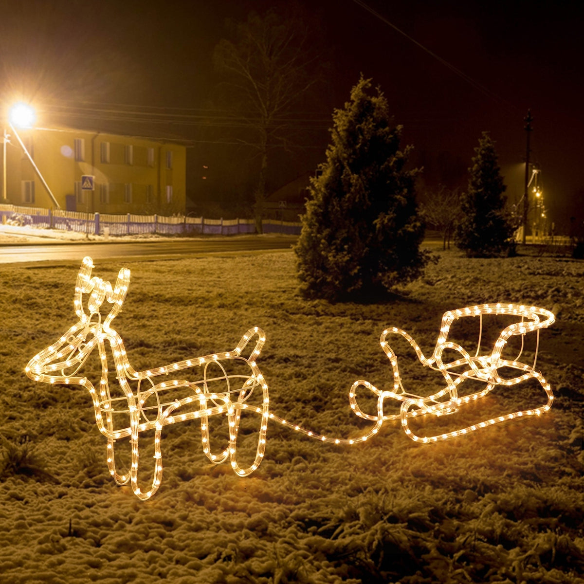 Nordlandia Buitenverlichting - Rendier met slee - Warm wit