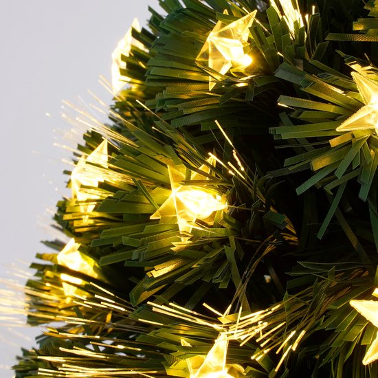 Luca Lighting Mercury Kunstkerstboom met Fibre Optic Verlichting - H45 x Ø25 cm - Groen