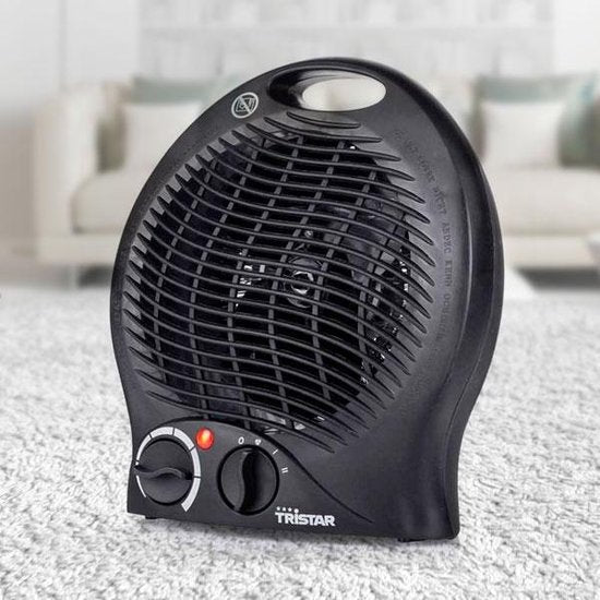 Tristar Elektrische campingkachel KA-5037 - Ventilatorkachel - 2 warmtestanden 1000|2000 Watt - Voor kleine ruimtes - Zwart