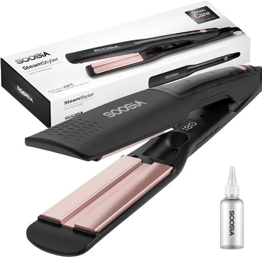 Soosia SteamStyler – Stoom Stijltang & Krultang – Stoomtechnologie – Instelbaar 100°C tot 230°C