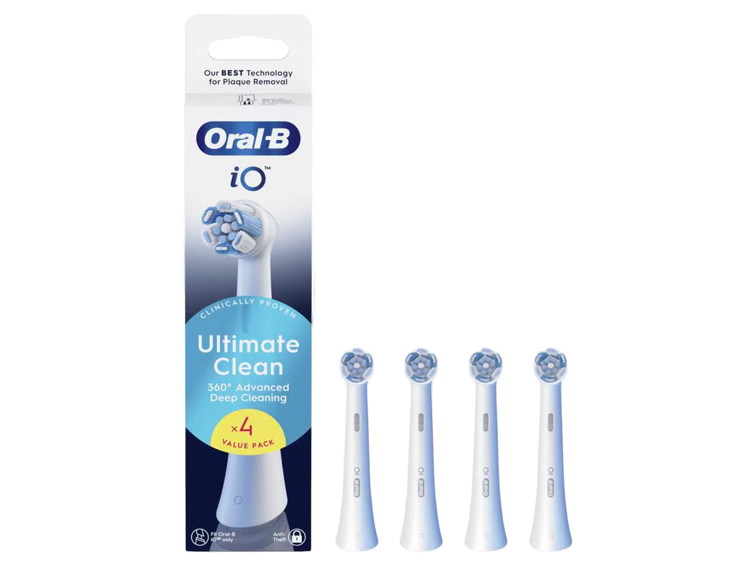Oral-B iO Ultimate Clean Opzetborstels – 4 stuks – Wit