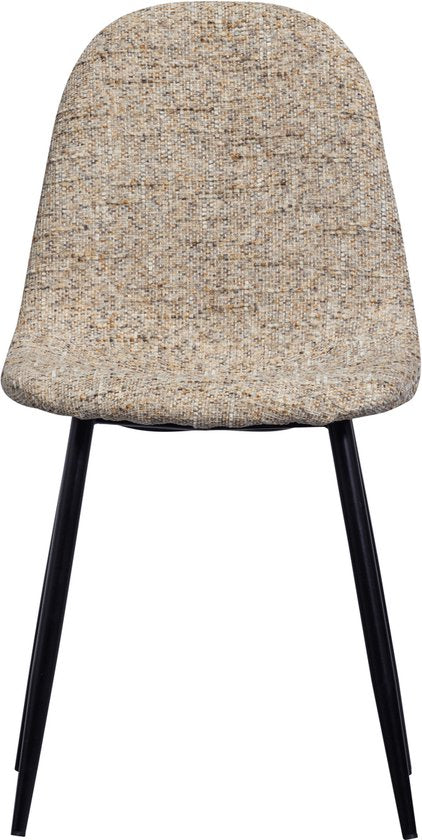 eetkamerstoel Marije - Chenille - Naturel - Set van 4