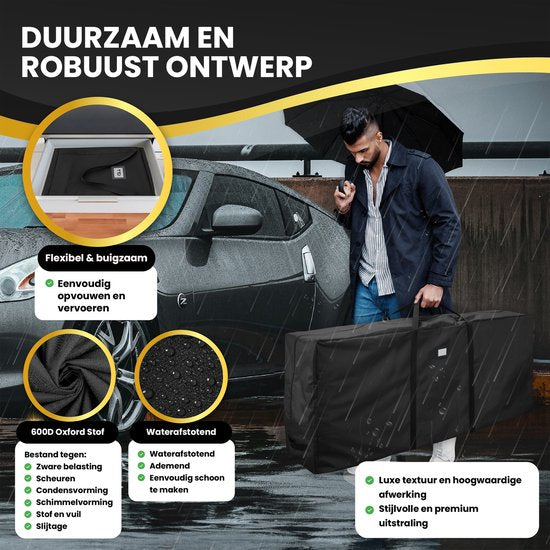 TTD® Kerstboom Opbergtas Zwart - 434 L - 600D Oxford Stof - Opbergbox