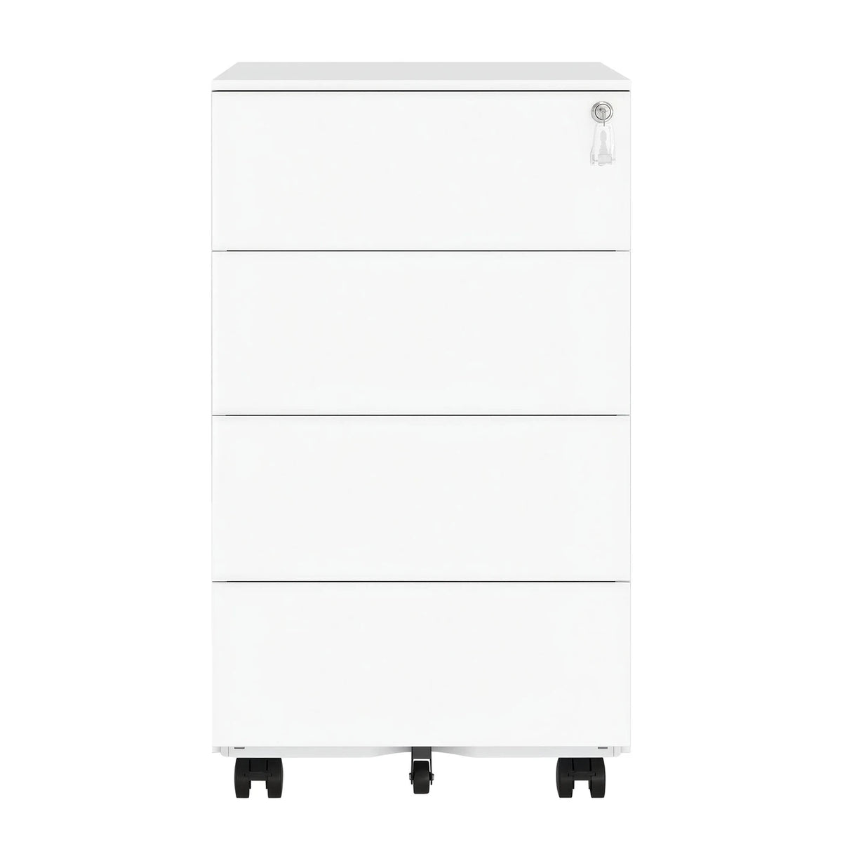 JOYFURNOS Mobiele Archiefkast Wolkenwit 4 Laden Afsluitbaar 39 x 45 x 69,3 cm