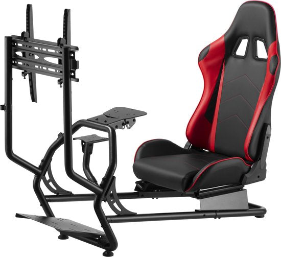 VDD Gaming - Racestoel - Cockpit Simulator - Volledig Verstelbaar - Met beeldscherm Bevestiging - Bruikbaar met Racestoel