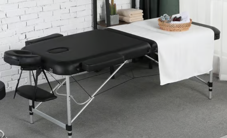 Yaheetech Massagetafel Draagbaar & Verstelbaar 3-Zones - 213 x 92 cm - Hoogte 67,5-88 cm
